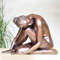 High Quality Life Size nude metal dancing woman girl bronze sculpture statue